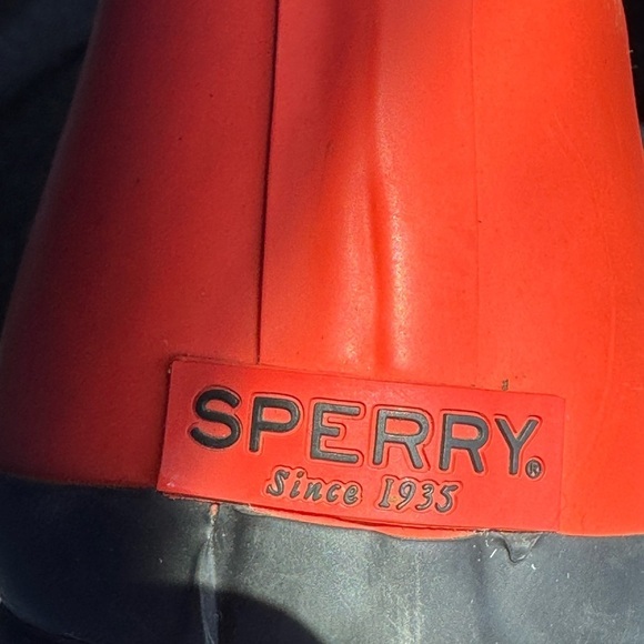 Sperry Walker Spray Rain Boots size 9 red and black - Picture 4 of 7